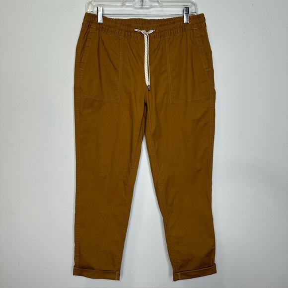 Vuori DurraTerra Ripstop Fabric Drawstring Pants In Caramel Brown VW450 Size S - Picture 5 of 14